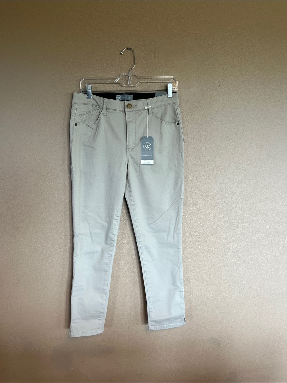 Wit & Wisdom Light Beige Skinny Jeans
